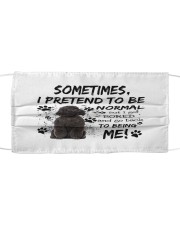 Sometimes - BLACK Miniature Poodle Mask tile
