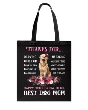 Thanks Mom - Golden Retriever 2 Tote Bag tile