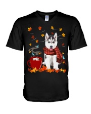 Hot Chocolate - Husky 2 V-Neck T-Shirt tile