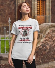 Dog Baby - GREY Keeshond Classic T-Shirt apparel-classic-tshirt-lifestyle-06
