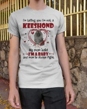 Dog Baby - GREY Keeshond Classic T-Shirt apparel-classic-tshirt-lifestyle-21