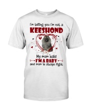 Dog Baby - GREY Keeshond Premium Fit Mens Tee tile