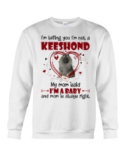 Dog Baby - GREY Keeshond Crewneck Sweatshirt tile