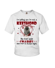 Dog Baby - GREY Keeshond Youth T-Shirt tile