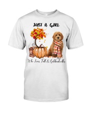 Girl Love Fall And - Goldendoodle 1 Premium Fit Mens Tee tile