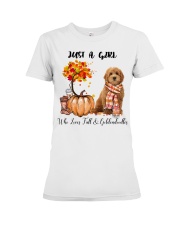 Girl Love Fall And - Goldendoodle 1 Premium Fit Ladies Tee tile