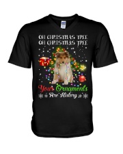 Ornament - Rough Collie 2 V-Neck T-Shirt tile
