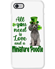 Lucky Need - SILVER Miniature Poodle Phone Case tile