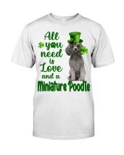Lucky Need - SILVER Miniature Poodle Premium Fit Mens Tee tile