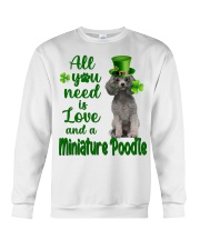 Lucky Need - SILVER Miniature Poodle Crewneck Sweatshirt tile