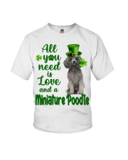 Lucky Need - SILVER Miniature Poodle Youth T-Shirt tile