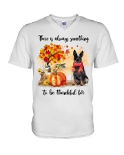 Thankful For - BLUE Heeler V-Neck T-Shirt tile