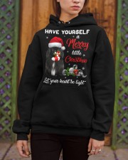 Little Christmas - BLACK Pekingese Hooded Sweatshirt apparel-hooded-sweatshirt-lifestyle-03