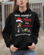 Little Christmas - BLACK Pekingese Hooded Sweatshirt apparel-hooded-sweatshirt-lifestyle-07