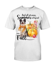 Into Fall - Blue Merle Collie Premium Fit Mens Tee tile