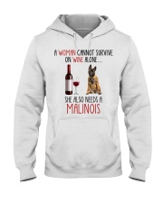 She Also Needs - Malinois Hooded Sweatshirt tile