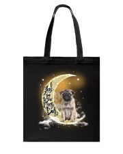 Moon n Back - Pug 1 Tote Bag tile