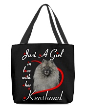 Love Her - GREY Keeshond All-Over Tote tile
