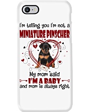 Dog Baby - Miniature Pinscher 1 Phone Case tile