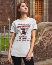Dog Baby - Miniature Pinscher 1 Classic T-Shirt apparel-classic-tshirt-lifestyle-06