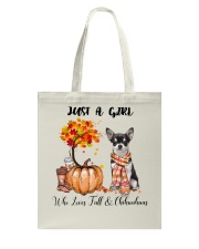 Fall And - Chihuahua Tote Bag tile