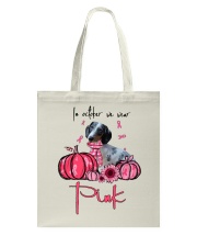 Pink Month - Dolly the Dachshund Tote Bag tile