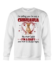 Dog Baby - TAN Chihuahua 1 Crewneck Sweatshirt tile