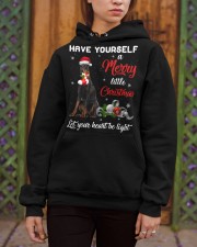 Little Christmas - Dobermann Hooded Sweatshirt apparel-hooded-sweatshirt-lifestyle-03