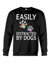Easily Distracted by Dogs Crewneck Sweatshirt tile