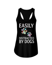 Easily Distracted by Dogs Ladies Flowy Tank tile