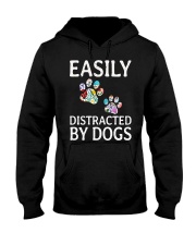 Easily Distracted by Dogs Hooded Sweatshirt tile