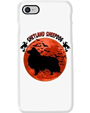 Blood Moon - Shetland Sheepdog Phone Case tile