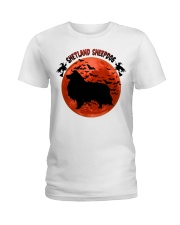 Blood Moon - Shetland Sheepdog Ladies T-Shirt tile