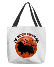 Blood Moon - Shetland Sheepdog All-Over Tote tile
