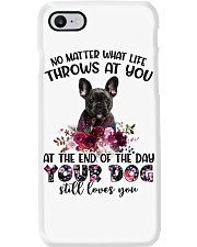 At The End - BLACK French Bulldog Phone Case tile