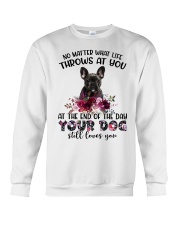 At The End - BLACK French Bulldog Crewneck Sweatshirt tile