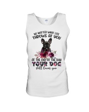 At The End - BLACK French Bulldog Unisex Tank tile
