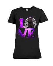 Heaven Love - BLACK Pug 2 Premium Fit Ladies Tee tile