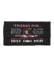 Thanks Mom - CHOCOLATE goldendoodle Mask tile