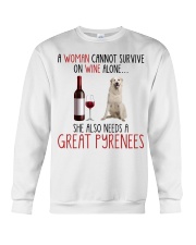 She Also Needs - Great Pyrenees Dog Crewneck Sweatshirt tile