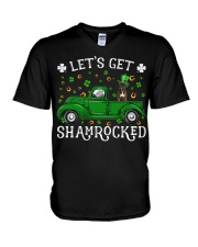 Shamrocked - BRINDLE Boxer V-Neck T-Shirt tile