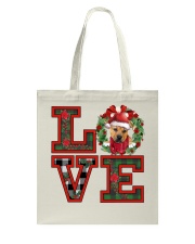 Christmas Love - Pitbull Boxer Mix Tote Bag tile