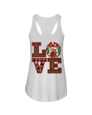 Christmas Love - Pitbull Boxer Mix Ladies Flowy Tank tile