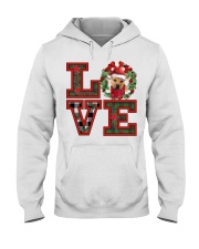 Christmas Love - Pitbull Boxer Mix Hooded Sweatshirt front