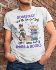 Old Lady - GREY Miniature Schnauzer Classic T-Shirt apparel-classic-tshirt-lifestyle-26