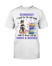 Old Lady - GREY Miniature Schnauzer Classic T-Shirt front