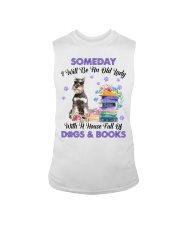 Old Lady - GREY Miniature Schnauzer Sleeveless Tee tile
