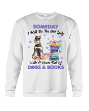 Old Lady - GREY Miniature Schnauzer Crewneck Sweatshirt tile