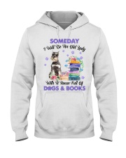 Old Lady - GREY Miniature Schnauzer Hooded Sweatshirt tile