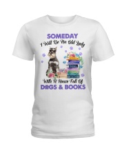 Old Lady - GREY Miniature Schnauzer Ladies T-Shirt tile